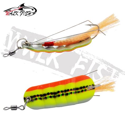 Walk Fish 1pcs 21g New Winter Fish Shape Ice Fishing Lure Mini 62cm