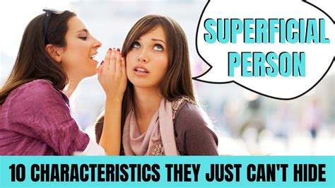 Spot A Superficial Person With These 10 Signs They Cant Hide YouTube