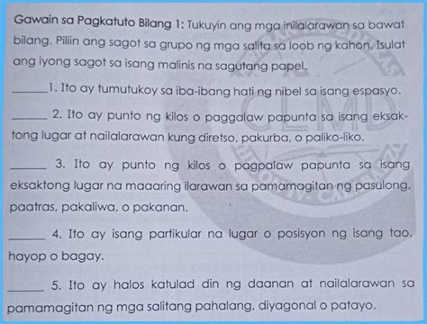 Pagkatuto Bilang Tukuyin Ang Mga Inilarawan Sa Bawat Bilang Piliin