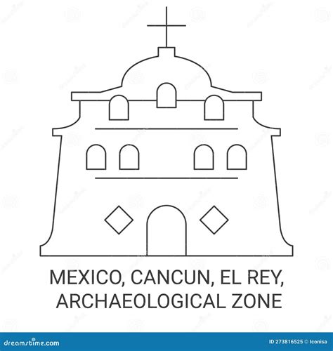 Mexico, Cancun. City Skyline Architecture . Editable Vector