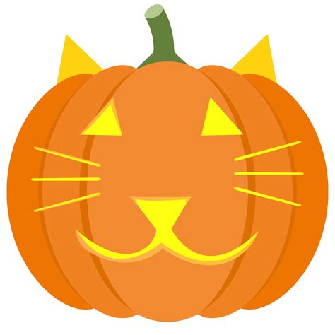 Triangular Cat Pumpkin Stencil Free Printable Papercraft Templates