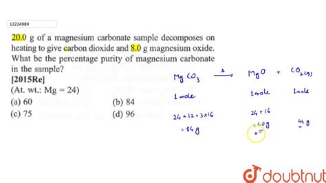 Mgco3 Decomposition Balanced Equation - bmp-brah