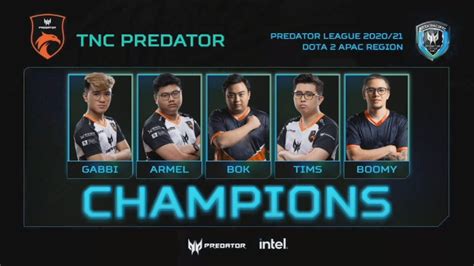 Back To Back Champion TNC Predator Won APAC Predator League 2020 21 On