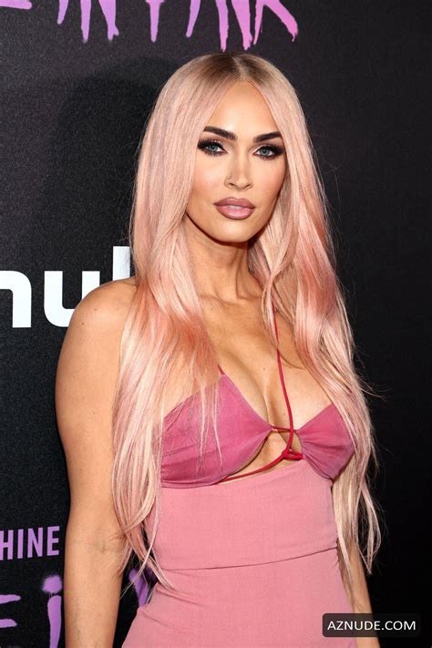 Megan Fox Sexy Seen Showcasing Her Hot Body In Pink At Machine Gun