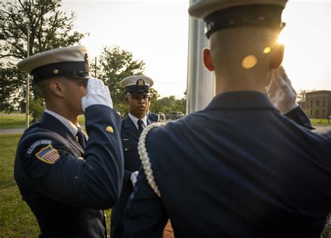 Us Coast Guard Ceremonial Honor Guard Prepares For Ceremony 16