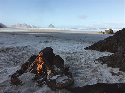 Sunset on the Oregon Coast : r/camping