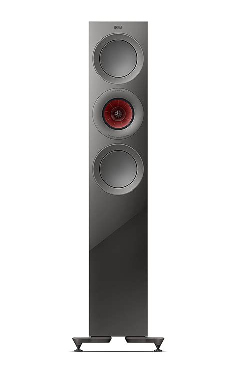 Kef R Meta Floorstanding Loudspeaker Each Titanium R Tg Best Buy