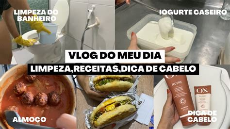 UM DIA COMIGO FAXINA NO BANHEIRO RECEITA DE ALMÔNDEGAS IOGURTE