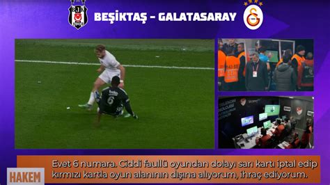 Beşiktaş Galatasaray maçındaki Colley in kırmızı kart pozisyonunun