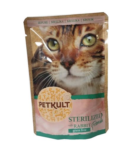 Petkult cat kapsa STERILISED králík 100 g