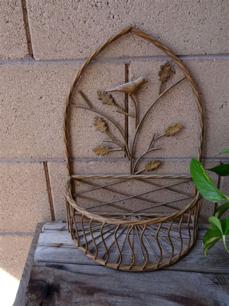 Vintage Wrought Iron Wall Planter Vintage Wire Shelf Indoor Etsy