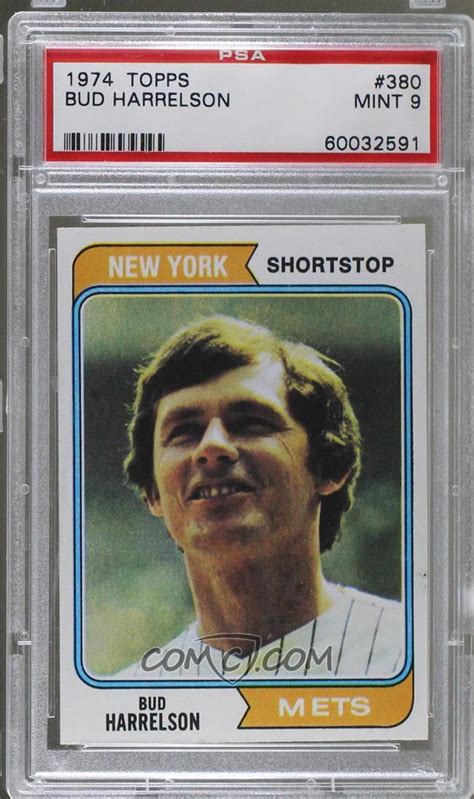 1974 Topps - [Base] #380 - Bud Harrelson [PSA 9 MINT]