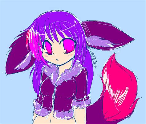 Purple Eevee Human Form By Purple Eevee On Deviantart