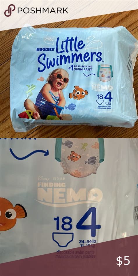 Unopened Pack Of Swimmers Diapers Size Diaper Sizes Finding Nemo