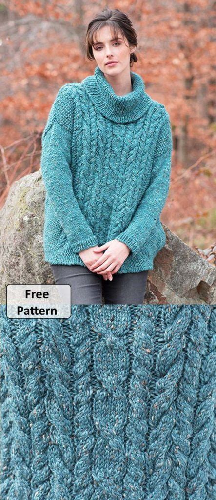 Womens Cable Knit Sweater Patterns Free To Download