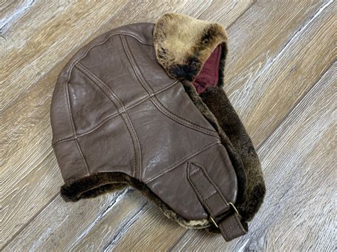 Stetson Aviator Trapper Leather Winter Hat Wabash 9227901 Brown 1865 Size Lxl Etsy