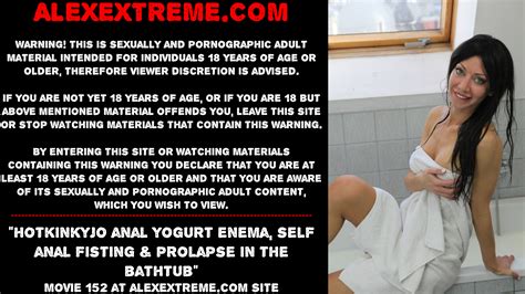 Hotkinkyjo Anal Yogurt Enema Self Fisting Prolapse Thisvid