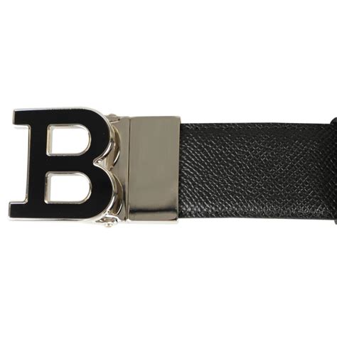 バリー Bally レザーベルト メンズ リバーシブル 本革 35mm B バックル B BUCKLENAMEL 35 M ブラック 黒