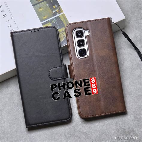 Jual Infinix Hot Pro Plus Flip Leather Case Walet Infinix Hot Pro Plus Shopee Indonesia