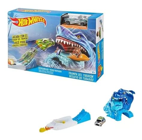 Pista Hot Wheels Trampa Del Tiburon Vehiculo Original Cuotas Sin Inter S