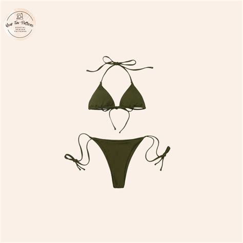 Micro Bikini PDF Pattern Tiny Bikini Pattern Bikini Micro Sewing PDF Pattern Size Xs Xxl A A