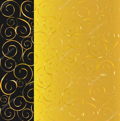 Elegant Black And Gold Background Stock Vector Image By Natalia