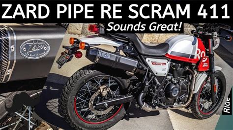 Zard Pipe On Royal Enfield Scram 411 Sound Of God Wahoo Youtube