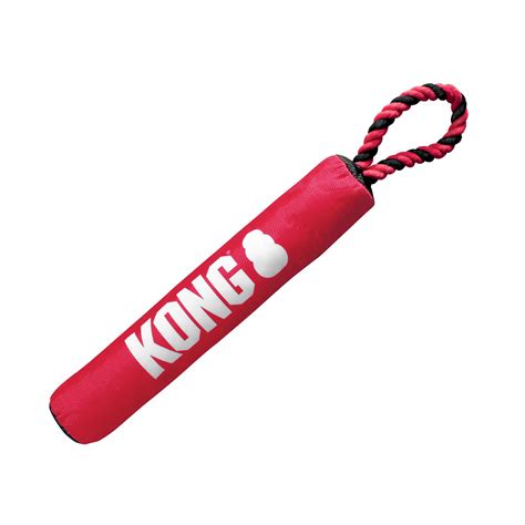 KONG® Signature Stick with Rope Dog Toy - Squeaker