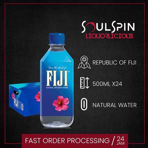 Jual Air FIJI Artesian Natural Mineral Water 500ml Dus Isi 24 Botol