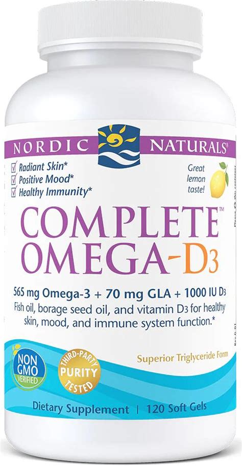 Nordic Naturals Complete Omega D3 120 Softgels Lemon Bei Metasport