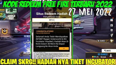 Bongkar Kode Redeem Ffkode Redeem Free Fire Terbaru Mei