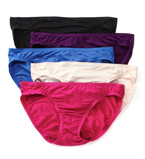 Fruit Of The Loom Women S 5 Pack Microfiber Bikini Panties Assorted 5