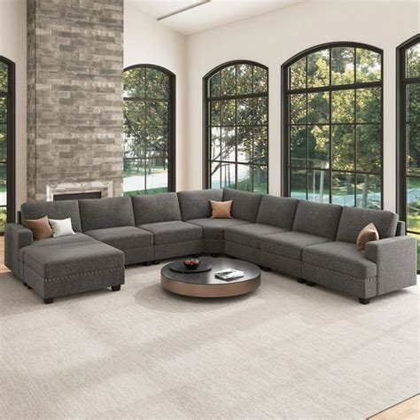 Nolany Reversible Oversized Sofa Sectionals Corner Sofa Couch Sets For