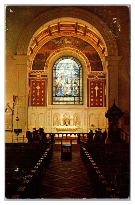 Interior View Of Old St Paul S Church Baltimore Maryland Postcard Ebay