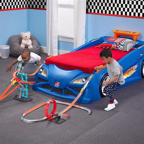 Step2 Hot Wheels cama sencilla con luces de vehículo para niños Yaxa Store