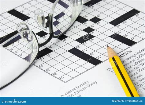 Crossword Puzzle Stock Image Image Of Leisure English 2797737