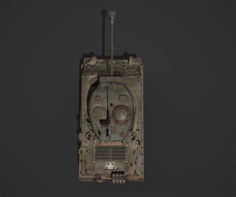 ArtStation - M4A3E8 tank | Game Assets