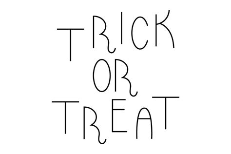 Trick Or Treat Lettering Graphic By Duzzi Art · Creative Fabrica