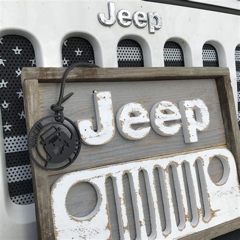 Jeep Decor Jeep Sign Wood Sign Jeep Grill Wrangler Etsy