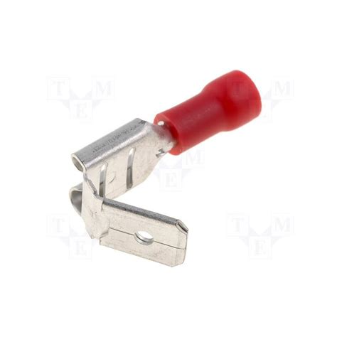 Cosse clip femelle 6 3mm rouge à sertir à reprise DISTRONIC SARL