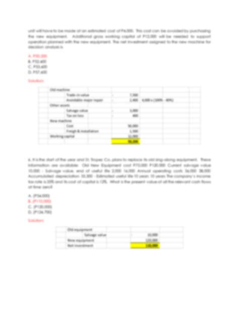 SOLUTION Msq 08 Capital Budgeting 01 Studypool