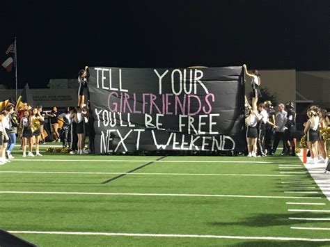 High School Football Fan Signs