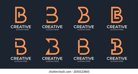 Monogram Letter B Logo Collection Stock Vector (Royalty Free ...