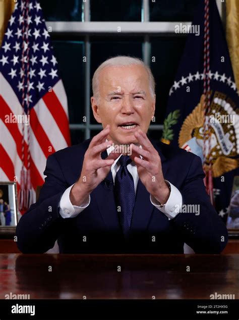 Washington Vereinigte Staaten Oktober 2023 US Präsident Joe Biden