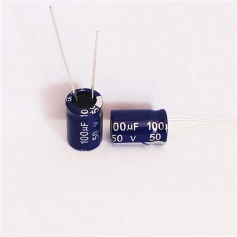 Jual Kapasitor Elco 100 Micro 50 Volt Capacitor Elco 100 50 100uf 50v