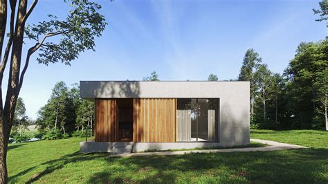 CONCRETE & WOOD HOUSE | Behance