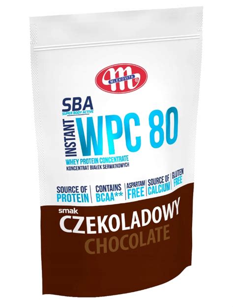 MLEKOVITA SBA WPC 80 700G CZEKOLADA KONCETRAT BIAŁEK SERWATKOWYCH