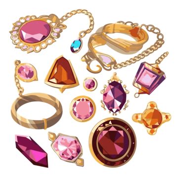 Jewelry Clipart Vector Cartoonish Features Jewelry Clipart PNG And