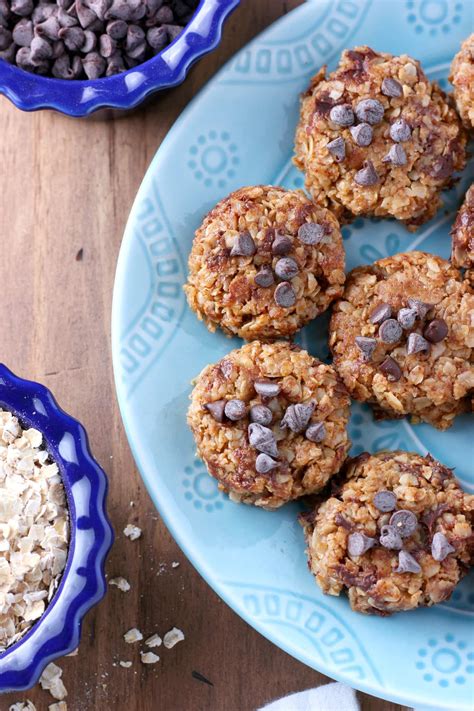 Almond Butter Chocolate Chip No Bake Cookies A Kitchen Addiction