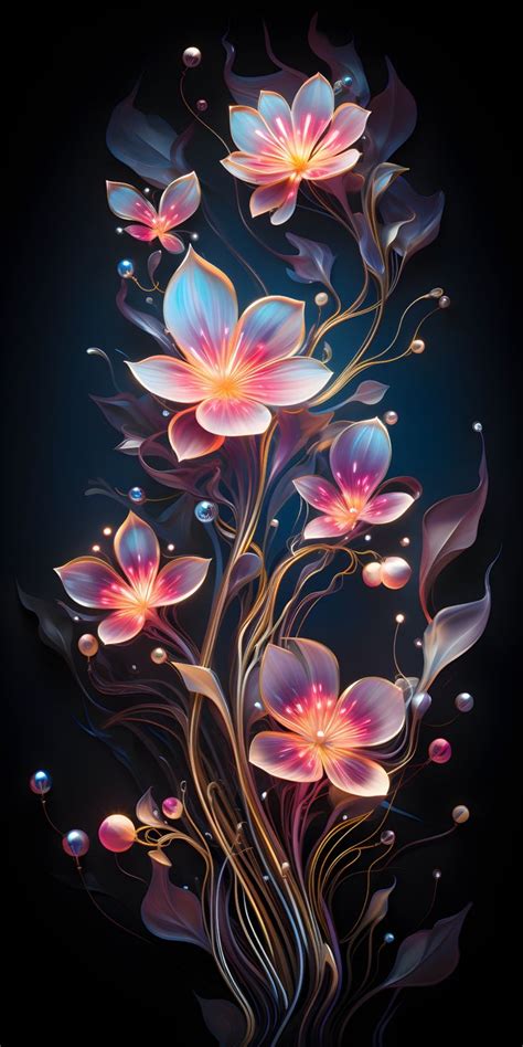 Mystical Flowers | Flower drawing, Galaxy wallpaper, Flowers ...